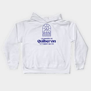 Quiberon the tides punctuate my life - Brittany Morbihan 56 Sea Holidays Beach Kids Hoodie